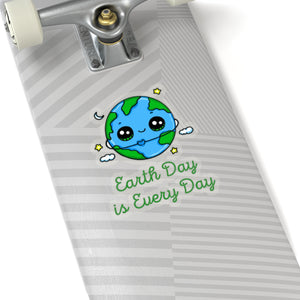 Earth Day is Every Day Heart  Sticker - Science Geek Club