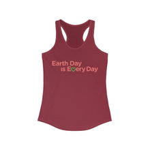 Load image into Gallery viewer, Earth Day is Every Day Women&#39;s Racerback Tank - Science Geek Club