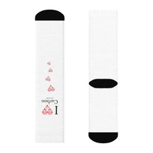 Load image into Gallery viewer, I Love Carbon (Diamonds) Crew Socks - Science Geek Club