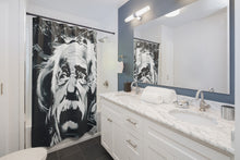Load image into Gallery viewer, Portrait of Albert Einstein Shower Curtains - Science Geek Club