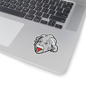 Albert Einstein Sticking Out His Tongue Stickers - Science Geek Club