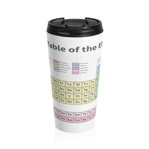 Traditional Periodic Table Travel Mug - Science Geek Club