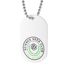 Load image into Gallery viewer, Science Geek Club Crest Dog Tag - Science Geek Club