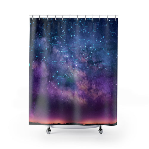 Northern Hemisphere Constellations Shower Curtain - Science Geek Club