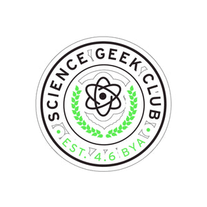 Science Geek Club Sticker with Transparent Background - Science Geek Club