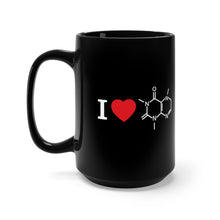 Load image into Gallery viewer, I Love Caffeine (Molecule) Mug - Black - Science Geek Club