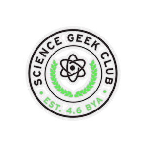 Science Geek Club Sticker with Transparent Background - Science Geek Club