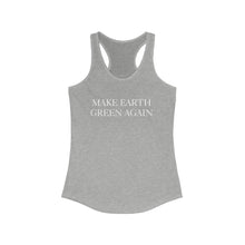 Load image into Gallery viewer, Make Earth Green Again Mocking TRUMP MAGA Motto Women's Racerback Tank - Science Geek Club