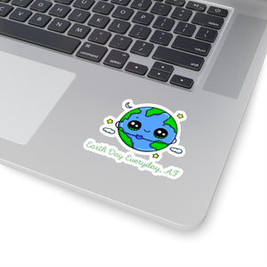 Earth Day Every Day, AF Kiss-Cut Sticker - Science Geek Club