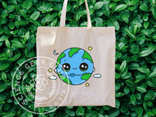 Load image into Gallery viewer, Adorable Mother Earth Reusable Earth Day Cotton Canvas Tote - Science Geek Club