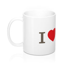 Load image into Gallery viewer, I Love Caffeine &amp; Chemistry Mug -  White - Science Geek Club