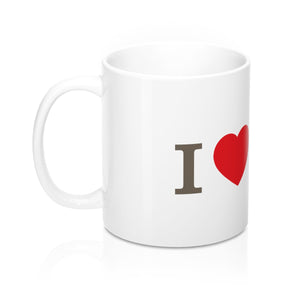 I Love Caffeine & Chemistry Mug -  White - Science Geek Club