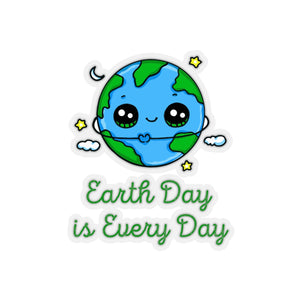 Earth Day is Every Day Heart  Sticker - Science Geek Club