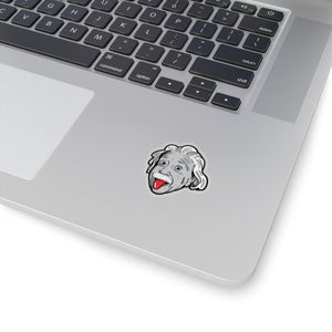 Albert Einstein Sticking Out His Tongue Stickers - Science Geek Club