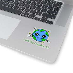 Earth Day Every Day, AF Kiss-Cut Sticker - Science Geek Club