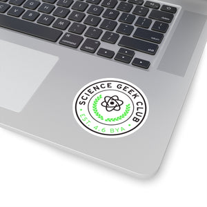 Science Geek Club Sticker White Background - Science Geek Club