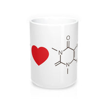 Load image into Gallery viewer, I Love Caffeine &amp; Chemistry Mug -  White - Science Geek Club