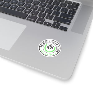 Science Geek Club Sticker White Background - Science Geek Club