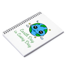 Load image into Gallery viewer, Earth Day is Every Day Heart, Spiral Notebook - Ruled Line - Science Geek Club