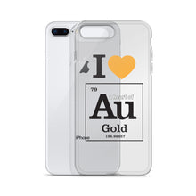 Load image into Gallery viewer, I Love Gold (Au) iPhone Case - Science Geek Club