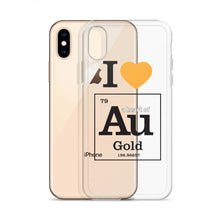 Load image into Gallery viewer, I Love Gold (Au) iPhone Case - Science Geek Club