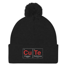 Load image into Gallery viewer, "Cute" Periodical Table Pom Pom Knit Cap - Science Geek Club