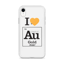 Load image into Gallery viewer, I Love Gold (Au) iPhone Case - Science Geek Club