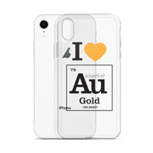 Load image into Gallery viewer, I Love Gold (Au) iPhone Case - Science Geek Club