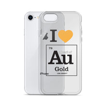 Load image into Gallery viewer, I Love Gold (Au) iPhone Case - Science Geek Club