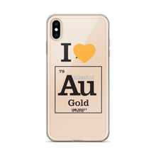 Load image into Gallery viewer, I Love Gold (Au) iPhone Case - Science Geek Club