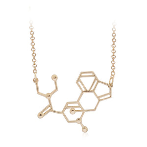 Coffee Lovers Caffeine Chemical Molecule Structure Necklace - Science Geek Club