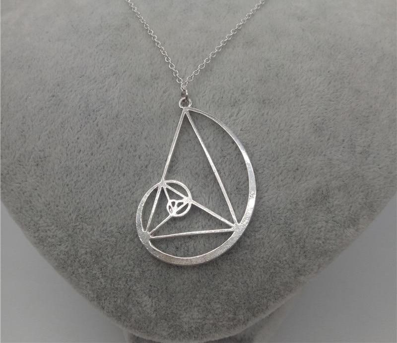 Fibonacci Spiral with Triangle Mathematical Ratio Necklace - Science Geek Club