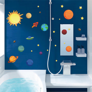 Cartoon Solar System Wall Stickers - Science Geek Club