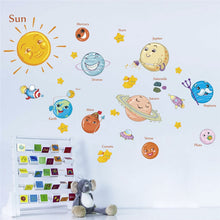 Load image into Gallery viewer, Cartoon Solar System Wall Stickers - Science Geek Club