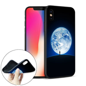 Cartoonish Astronomy Lover's Soft Silicone Phone Case for iPhones - Science Geek Club