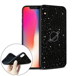 Cartoonish Astronomy Lover's Soft Silicone Phone Case for iPhones - Science Geek Club