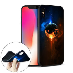 Cartoonish Astronomy Lover's Soft Silicone Phone Case for iPhones - Science Geek Club