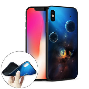 Cartoonish Astronomy Lover's Soft Silicone Phone Case for iPhones - Science Geek Club