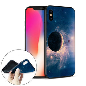 Cartoonish Astronomy Lover's Soft Silicone Phone Case for iPhones - Science Geek Club