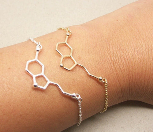 Serotonin (Love) Molecular Structure Bracelet - Science Geek Club