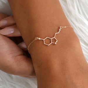 Serotonin (Love) Molecular Structure Bracelet - Science Geek Club