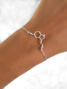 Serotonin (Love) Molecular Structure Bracelet - Science Geek Club